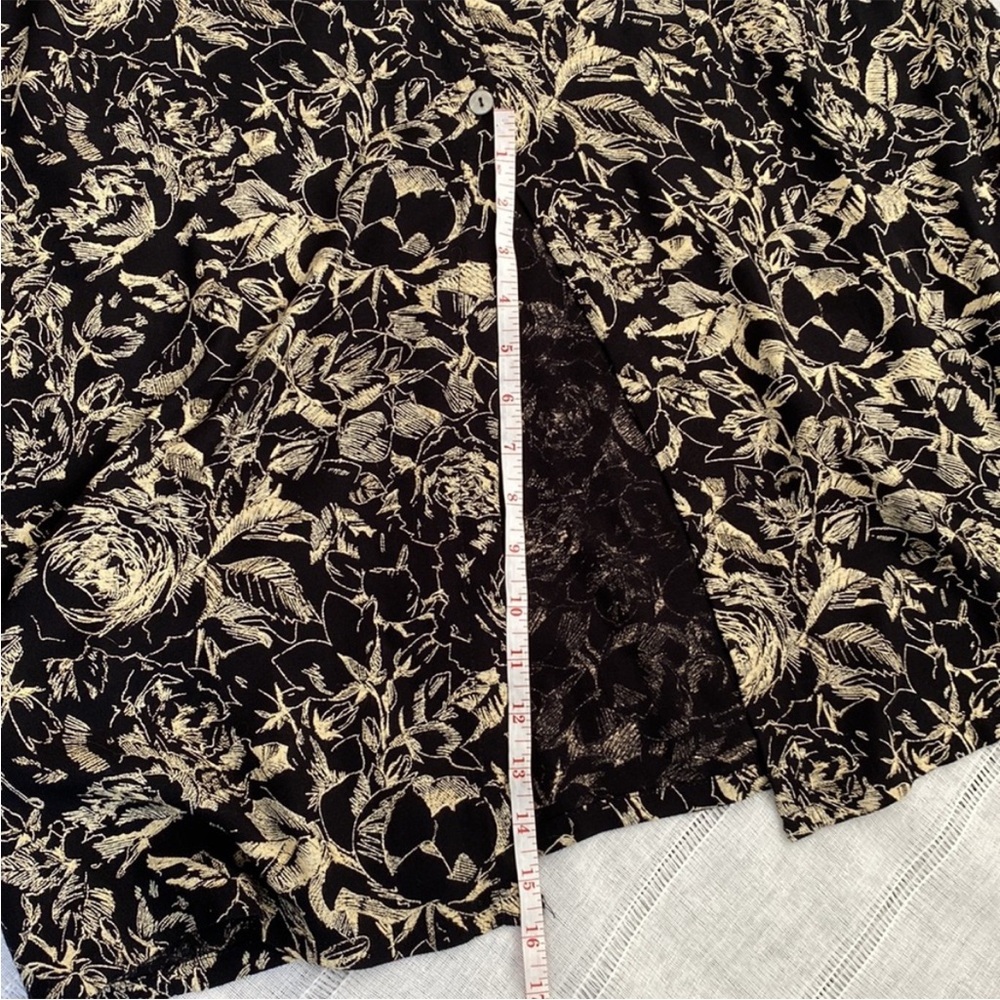 Clio Black and Cream Floral Maxi Skirt - Picture 8 of 11